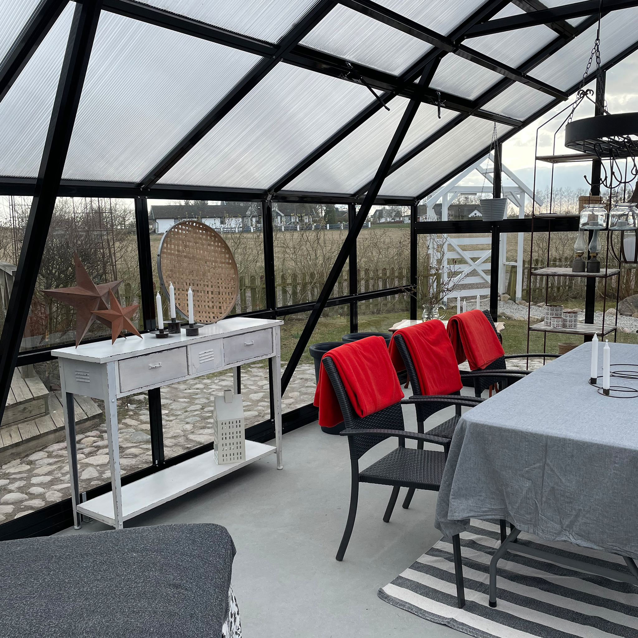 Extra brett premium glasväxthus 31m² | Stormgaranti och säkerhetsglas Extra brett premium glasväxthus 31m² | Stormgaranti och säkerhetsglas