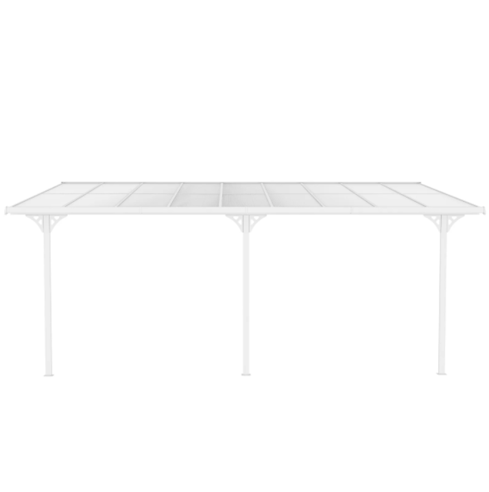 Altantak 6,17x3 m | Kanalplast / Aluminium| Premium modell | Vit