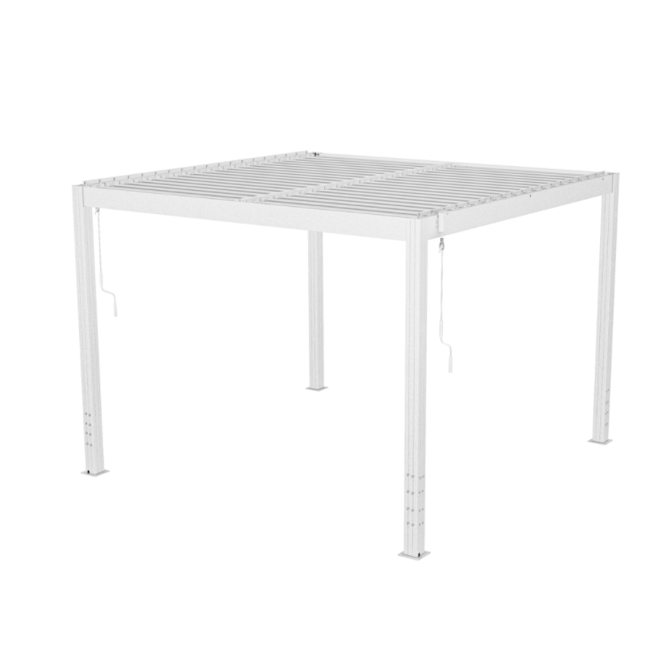 Pergola | Öppningsbart lamelltak | 300x220 cm | Vit Pergola | Öppningsbart lamelltak | 300x220 cm | Vit