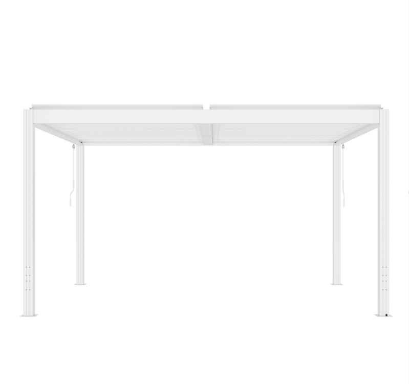 Pergola | Öppningsbart lamelltak | 4x3 | Vit Pergola | Öppningsbart lamelltak | 4x3 | Vit