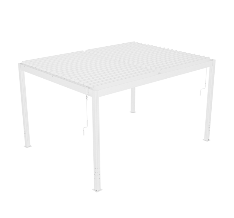 Pergola | Öppningsbart lamelltak | 4x3 | Vit Pergola | Öppningsbart lamelltak | 4x3 | Vit