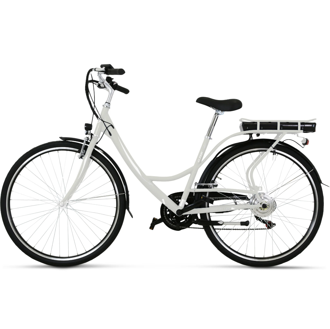 Elcykel dam 28\\\" | 250W - 14,5 Ah | Europatillverkad | Lyfco Elinor 2.0 | Vit Elcykel dam 28\\\" | 250W - 14,5 Ah | Europatillverkad | Lyfco Elinor 2.0 | Vit