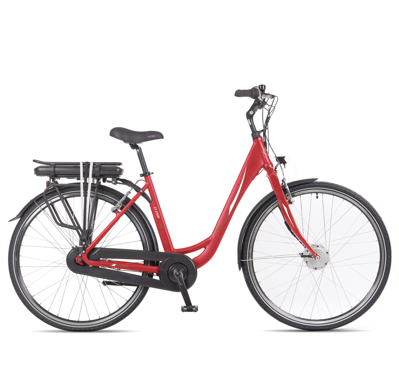 Elcykel dam 28\\\" | 250W - 14,5 Ah | Europatillverkad | Lyfco Elinor 2.0 | Röd Elcykel dam 28\\\" | 250W - 14,5 Ah | Europatillverkad | Lyfco Elinor 2.0 | Röd