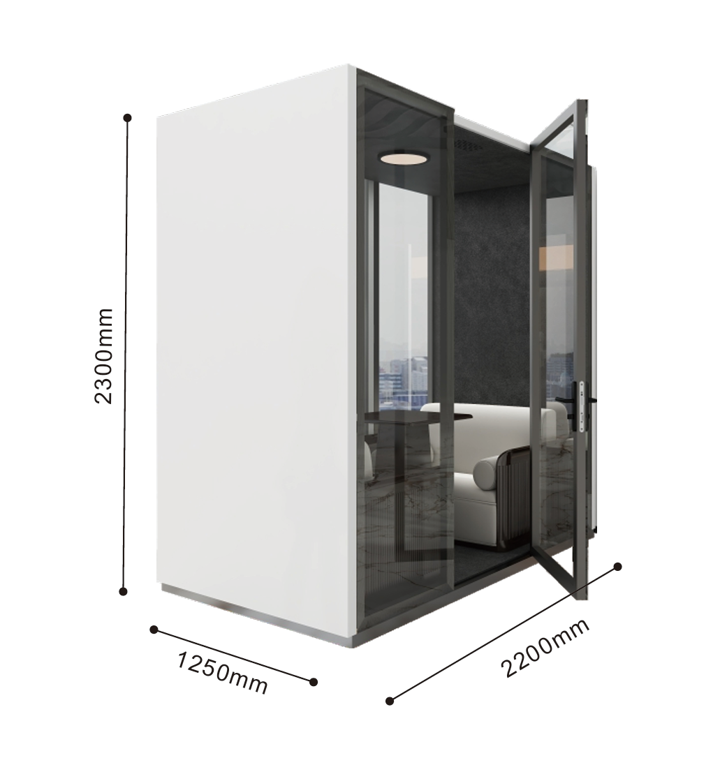 Telefonbås/Mötesbås | 2-4 personer | Ljudisolerat -30dB Telefonbås/Mötesbås | 2-4 personer | Ljudisolerat -30dB