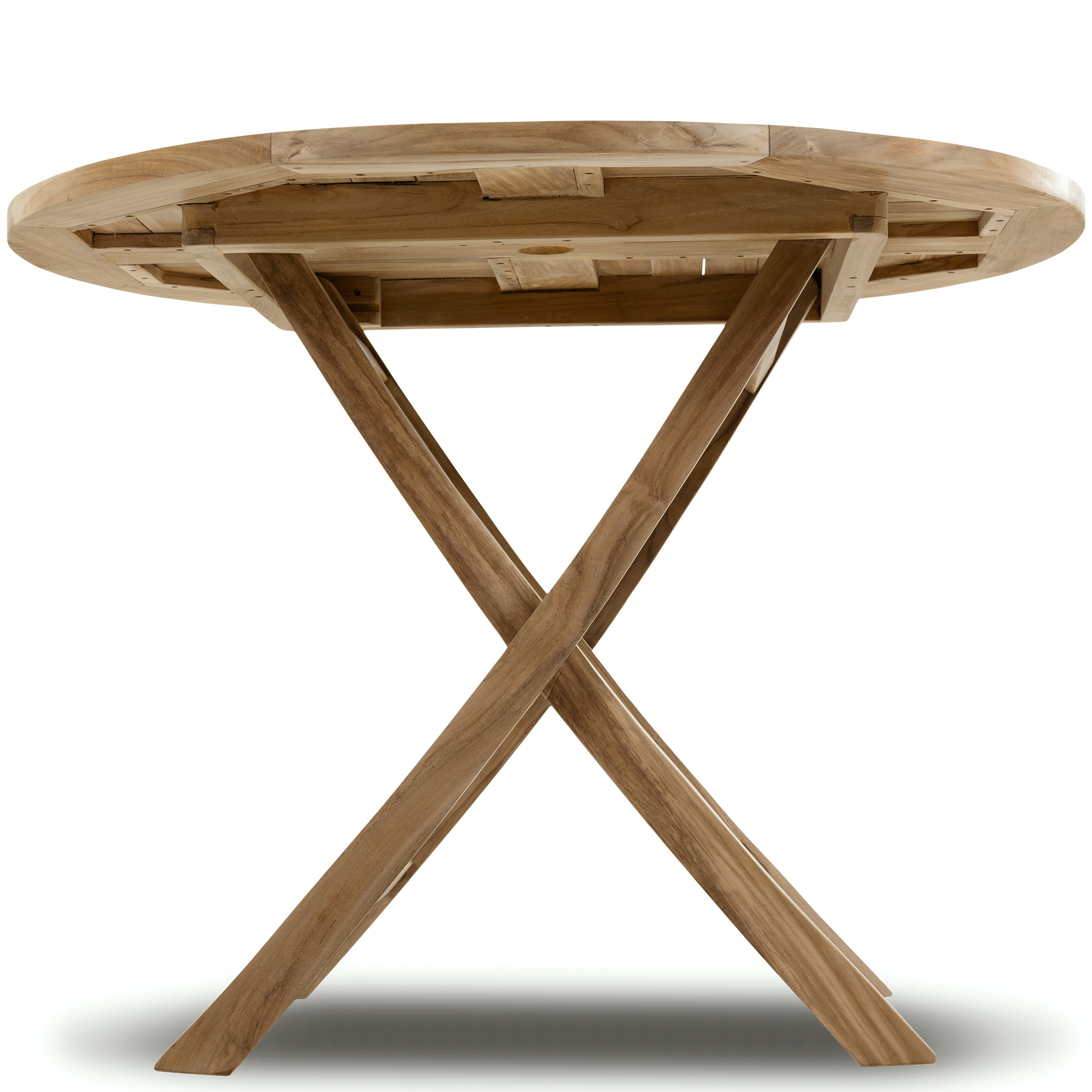Runt utebord i premiumteak | 4 stolar | Lyfco Smögen Runt utebord i premiumteak | 4 stolar | Lyfco Smögen