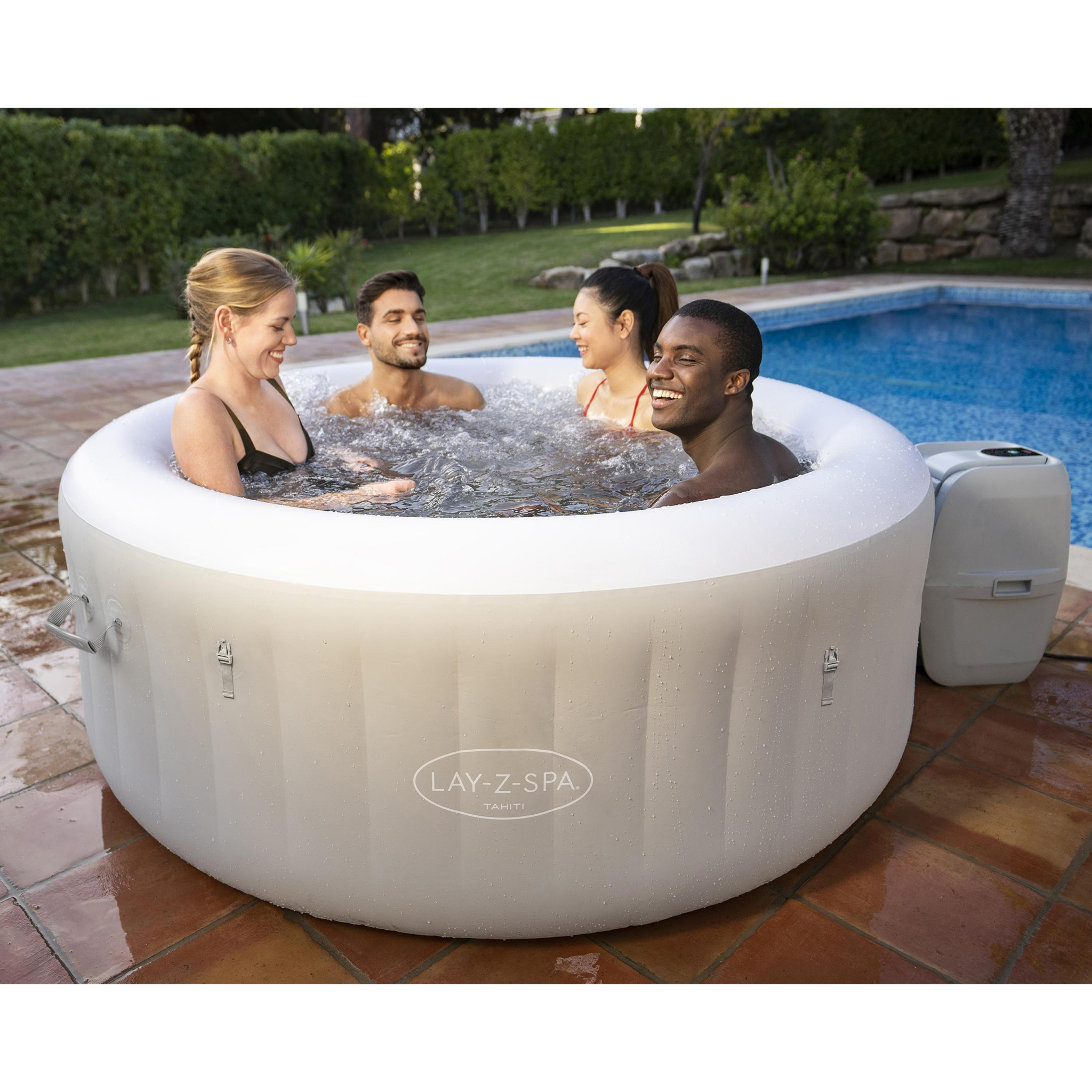 Lay-Z Spa Tahiti Airjet | Bestway uppbl�sbart spabad 2-4 personer