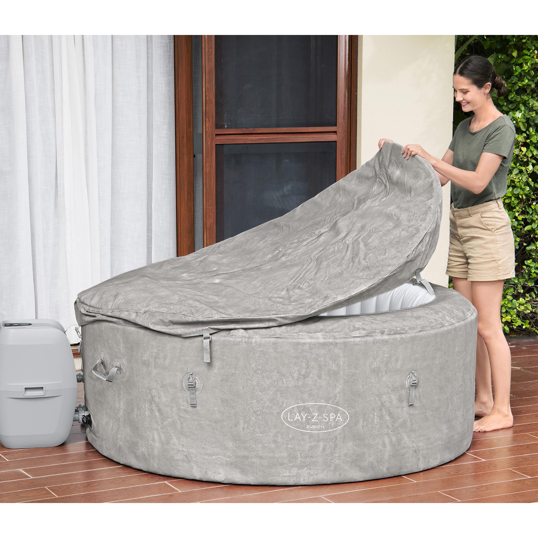 Lay-Z Spa Zurich Airjet | Bestway uppblåsbart spabad 2-4 personer Lay-Z Spa Zurich Airjet | Bestway uppblåsbart spabad 2-4 personer