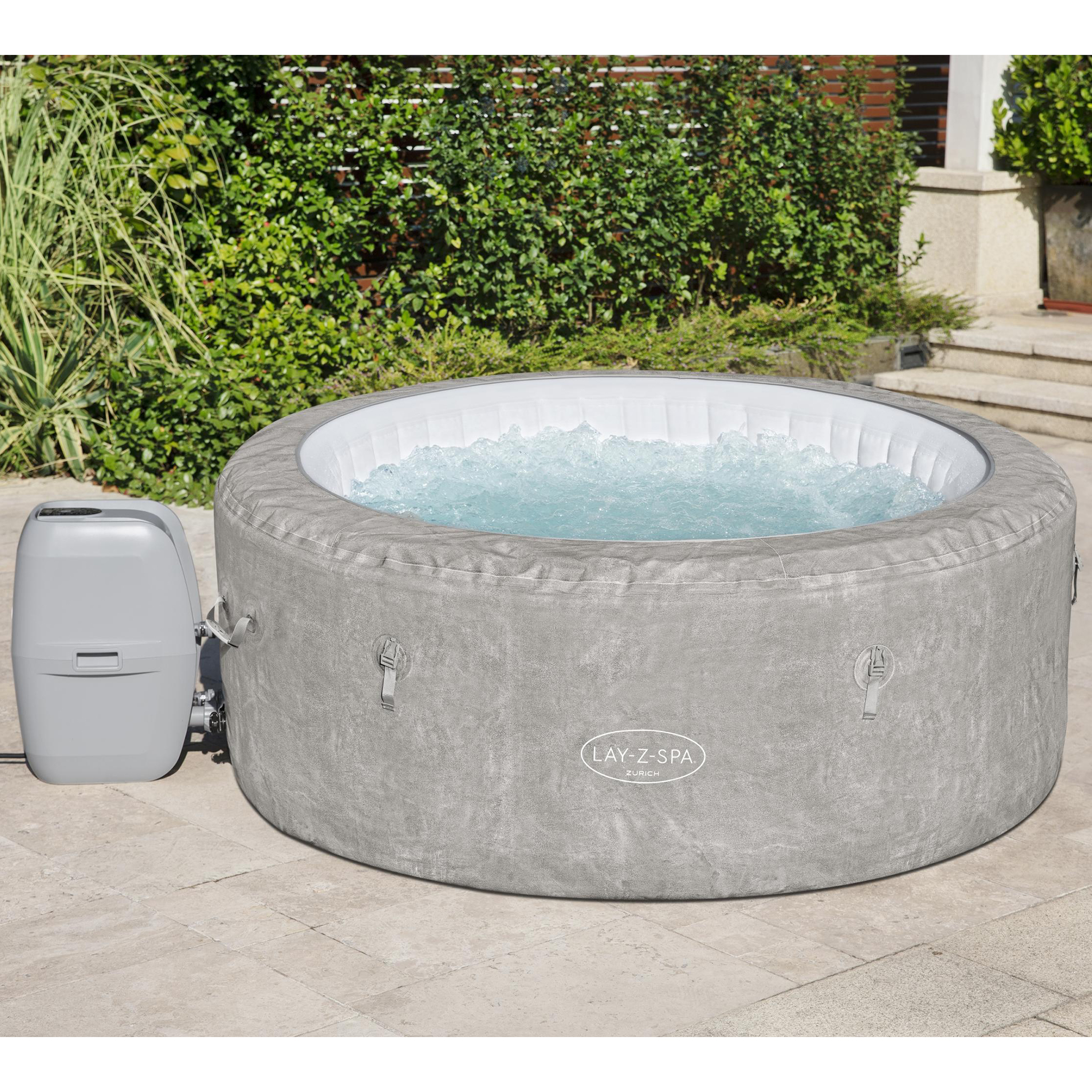 Lay-Z Spa Zurich Airjet | Bestway uppblåsbart spabad 2-4 personer Lay-Z Spa Zurich Airjet | Bestway uppblåsbart spabad 2-4 personer