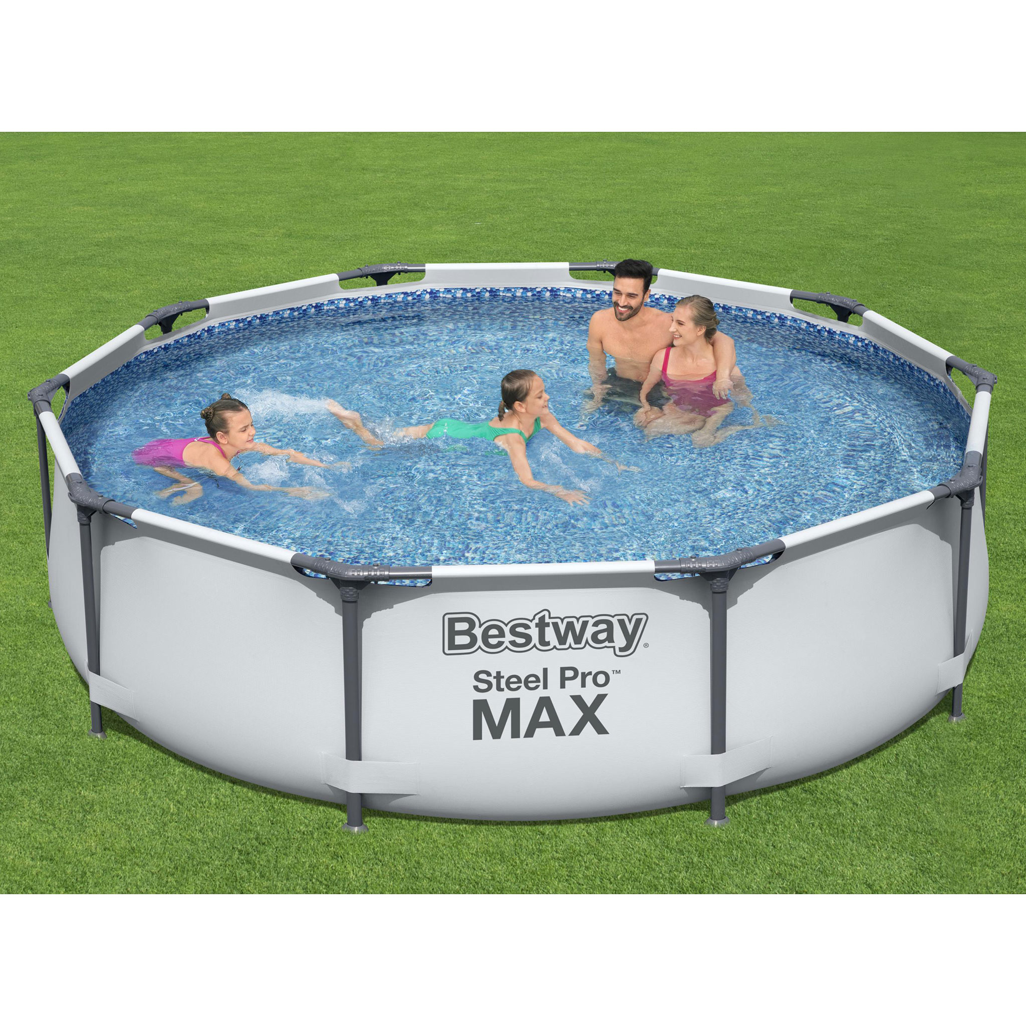 Bestway ovanmarkspool-paket �3m - 76cm djup | Steel Pro MAX (56408)