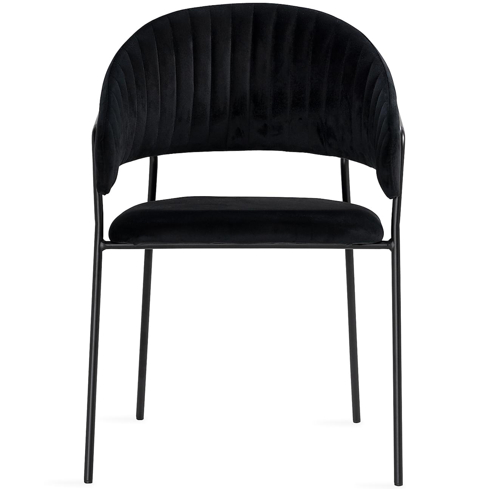 Karmstol i metall och sammet | 2-pack | Svart | Skeppsvik Karmstol i metall och sammet | 2-pack | Svart | Skeppsvik