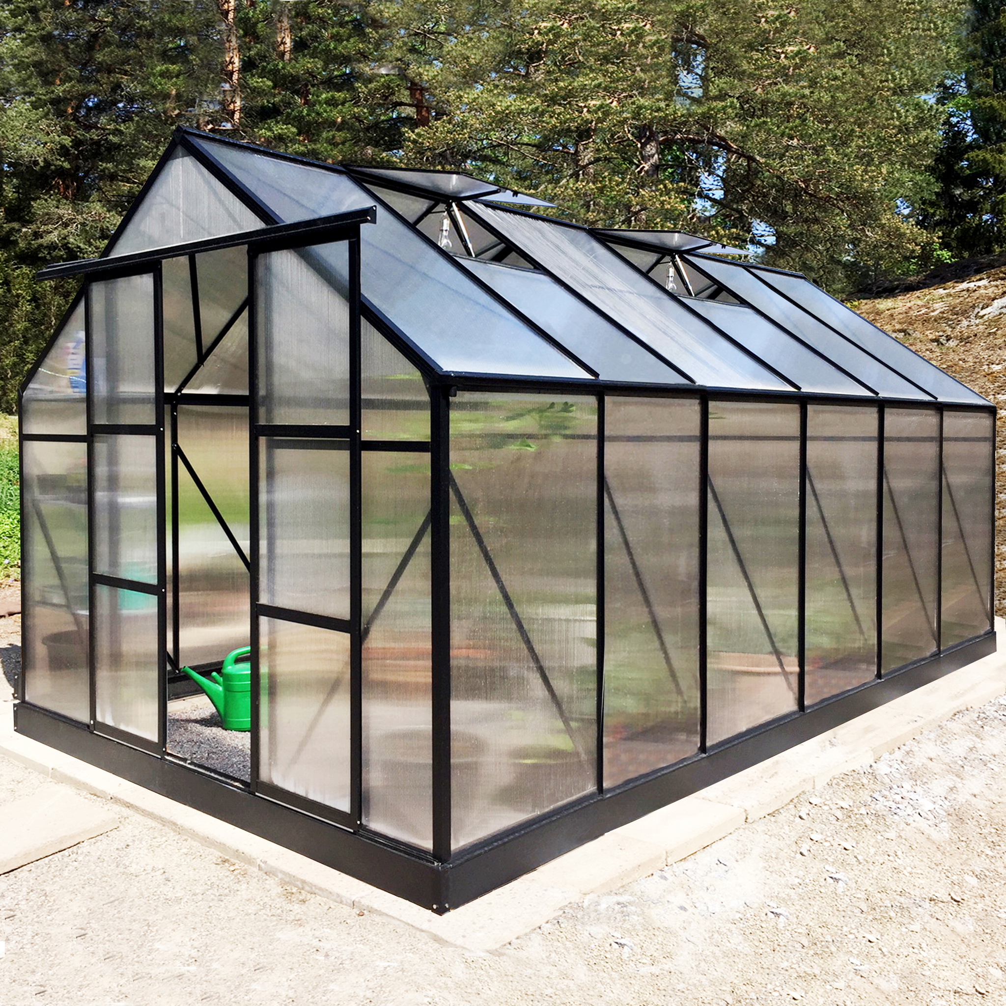 Växthus 10,7m² | Hög odlingshöjd | 6mm kanalplast Växthus 10,7m² | Hög odlingshöjd | 6mm kanalplast