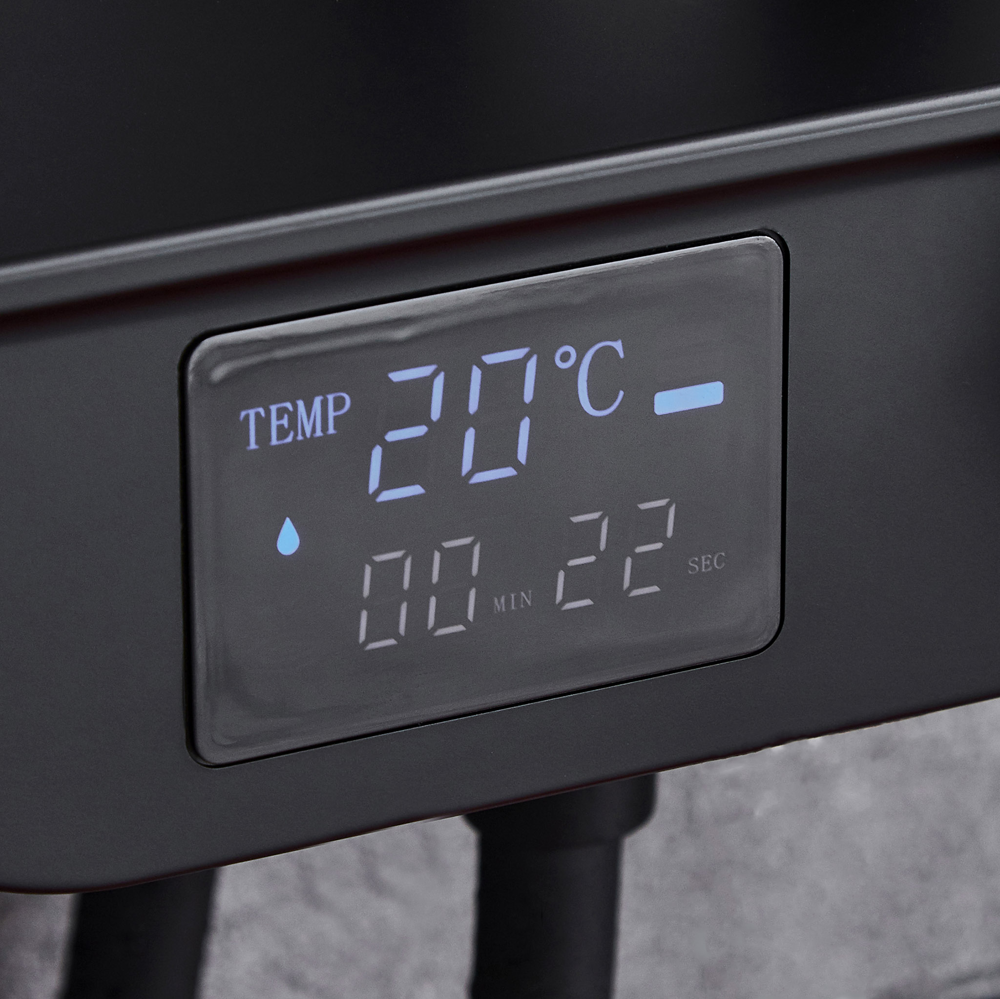 Takduschset med LED-display | Svart Takduschset med LED-display | Svart