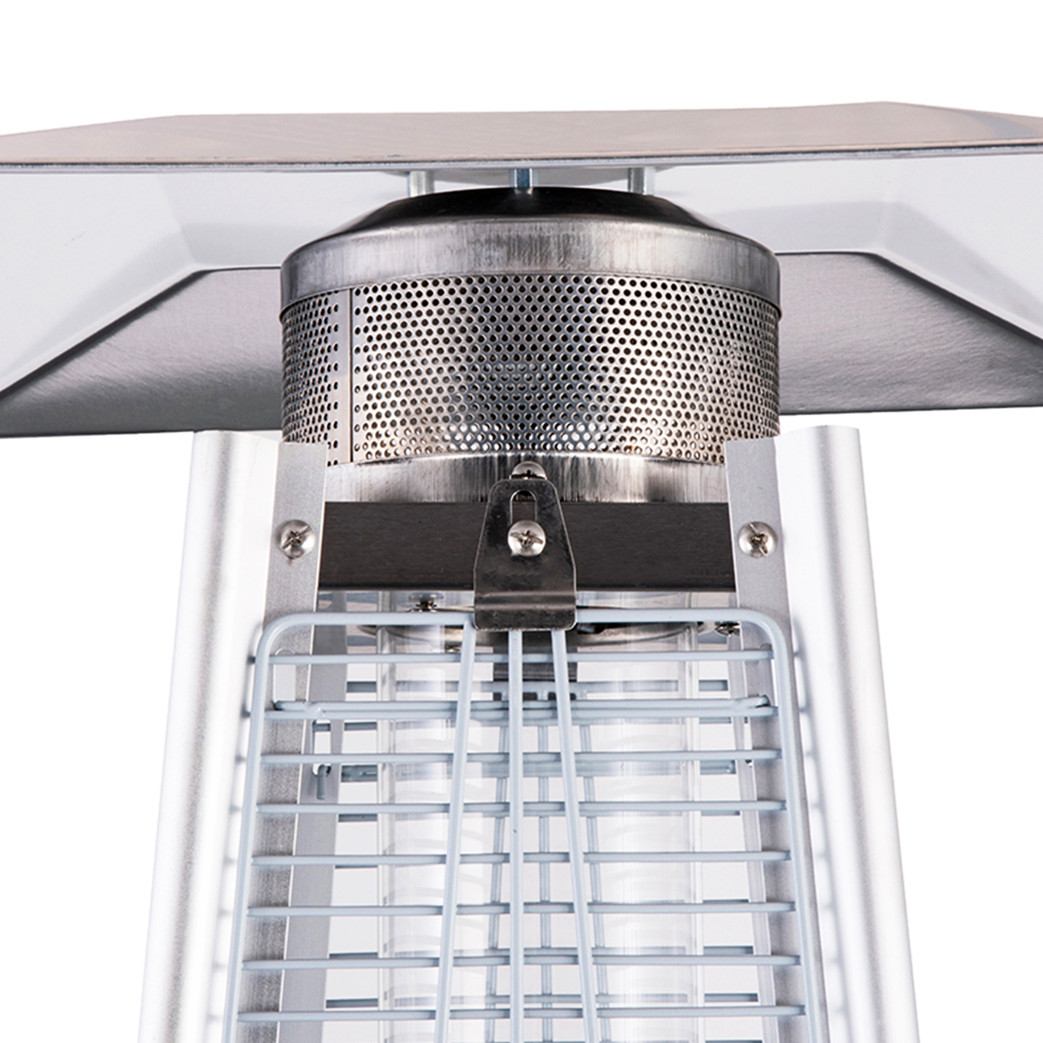 Gasdriven terrassv�rmare 13kW | Pyramidformad | Svart