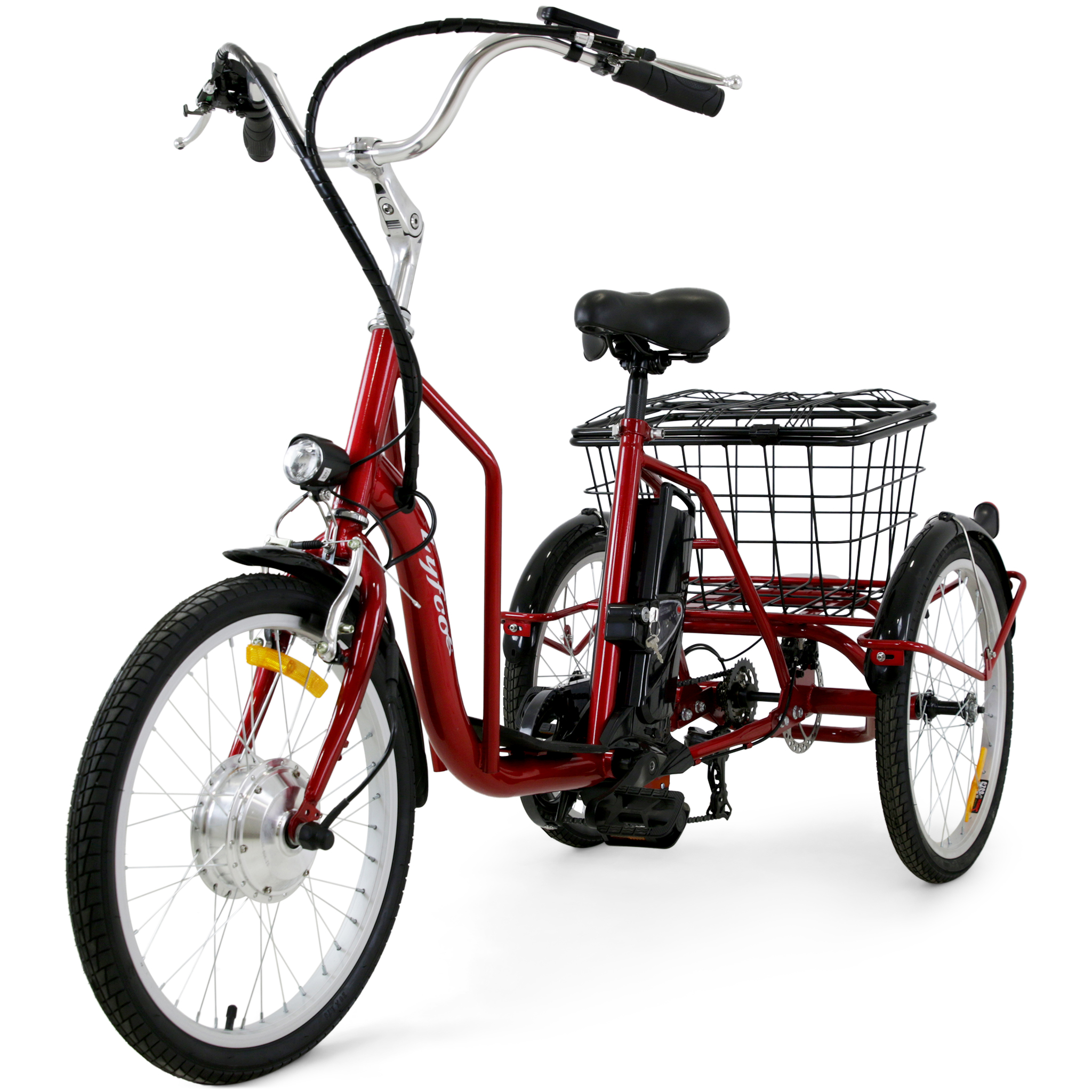 Trehjulig elcykel | 6 v�xlar Shimano | 250W - 10.4Ah | Lyfco