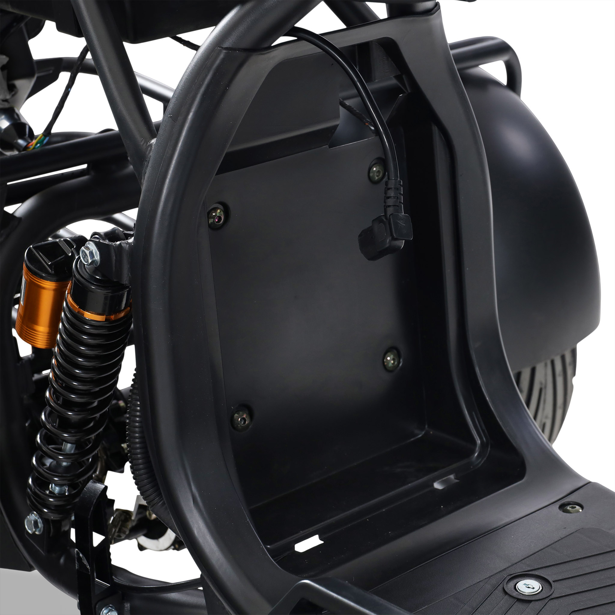 Trehjulig fatscooter 2000W | LG litiumbatteri | Mopedklass 1