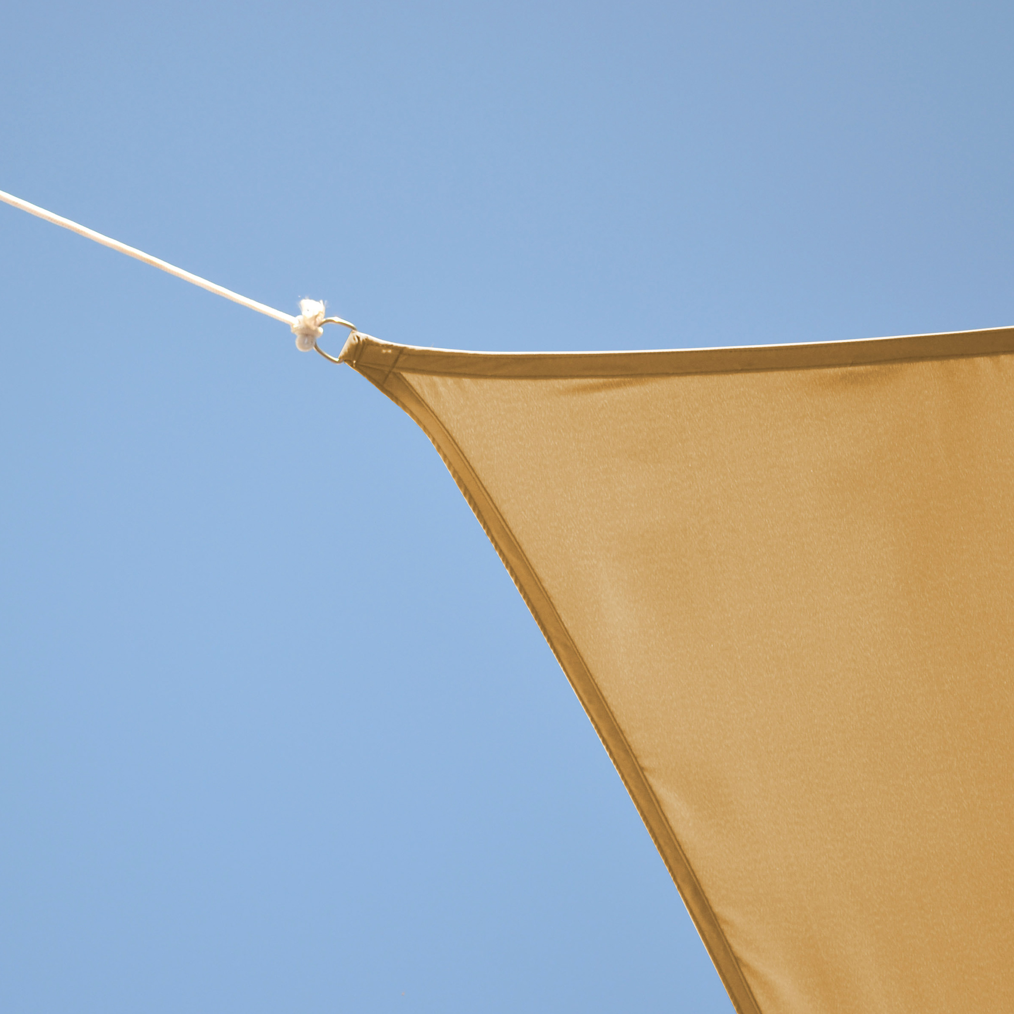 Trekantigt solsegel - Beige Trekantigt solsegel - Beige