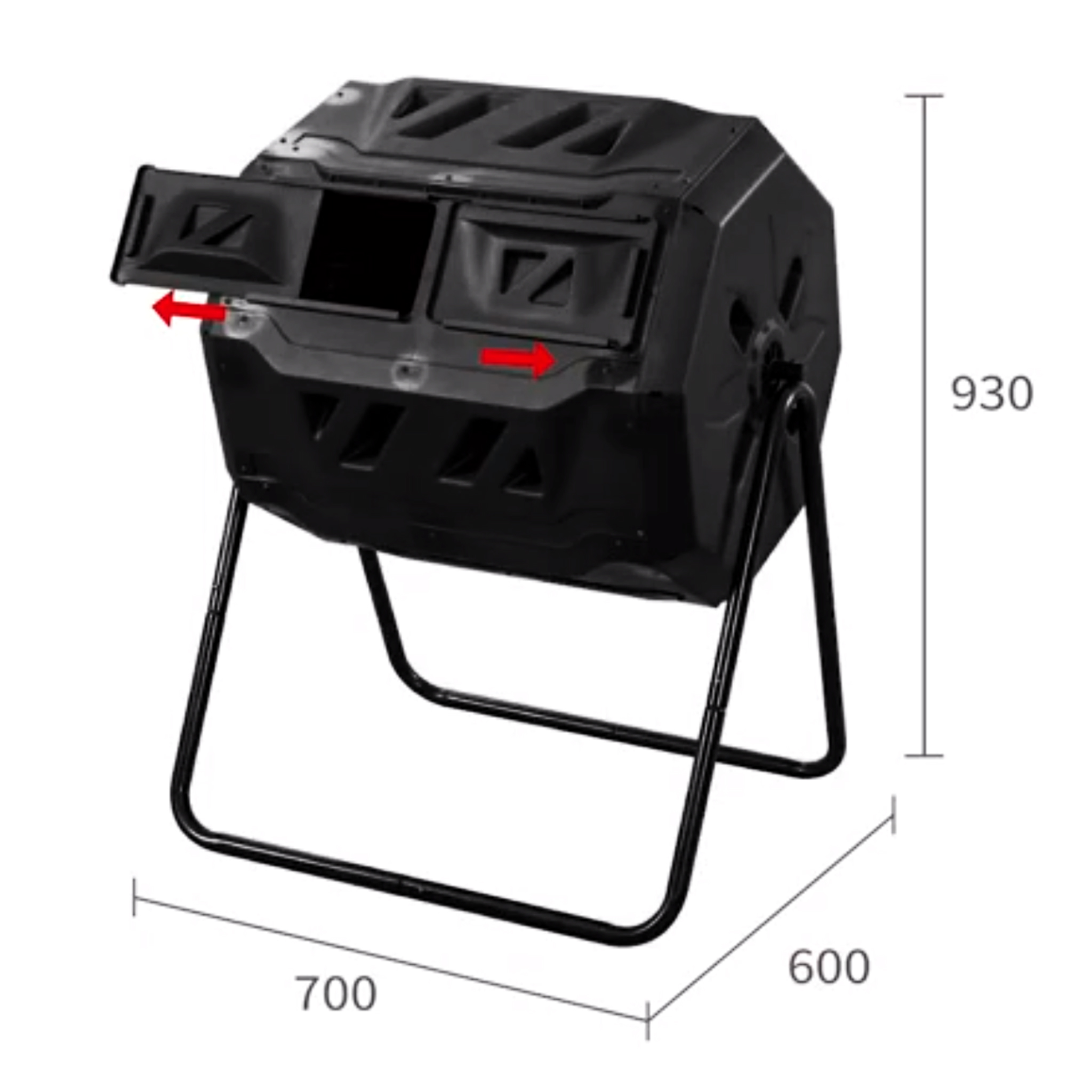 Roterande varmkompost / komposttrumma 160 liter Roterande varmkompost / komposttrumma 160 liter