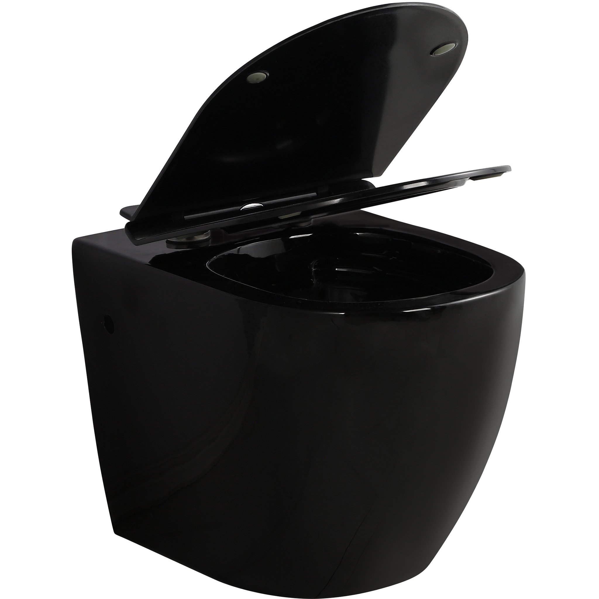 Vägghängd toalett inkl. Dold cistern | Svart | Toalettpaket Vägghängd toalett inkl. Dold cistern | Svart | Toalettpaket