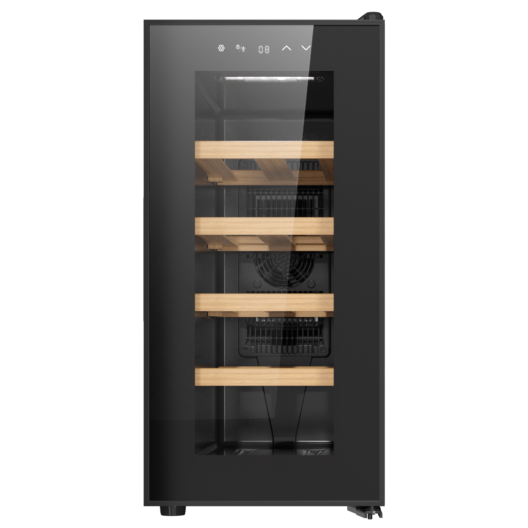 Vinkyl 10 flaskor | Extra tystg�ende | LED-belysning | 26,5cm smal