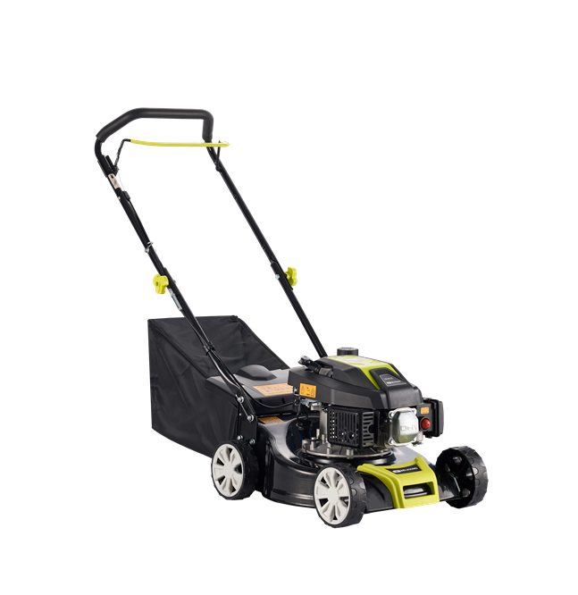 Bensindriven gr�sklippare | 40 cm klippbredd | 45L gr�suppsamlare | Metalcraft