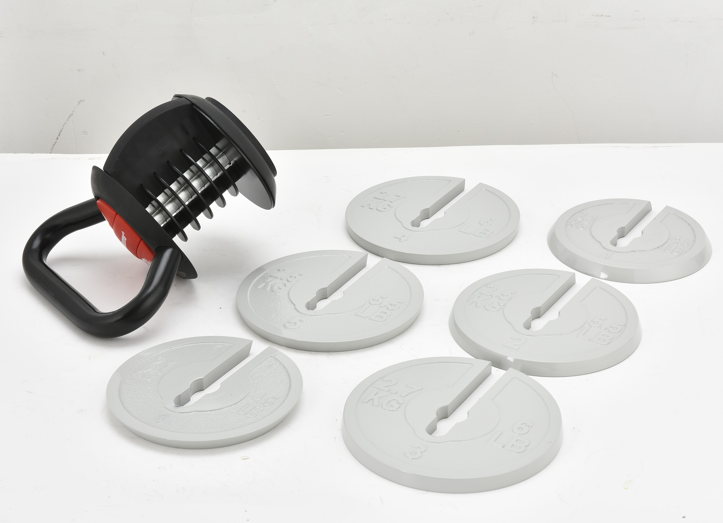 Justerbar kettlebell 3,4-18kg | 7 viktniv�er | Lyfco