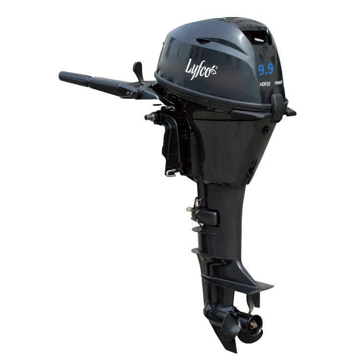 B�tmotor 9,8 hk | 2-Cylindrig 4-Takt | 12 L Br�nsletank | Tillerhandtag