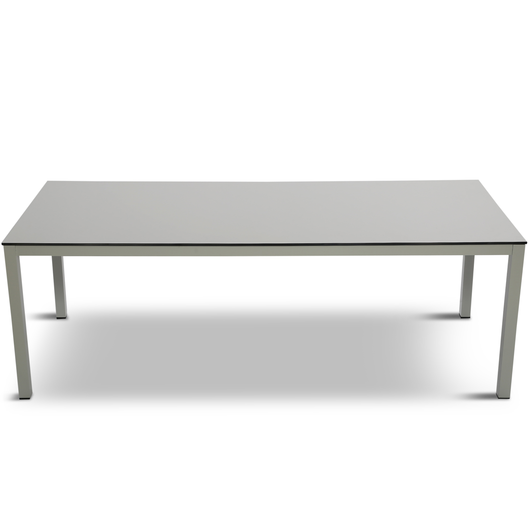 Underh�llsfritt matbord i h�gtryckslaminat och aluminium - 220cm