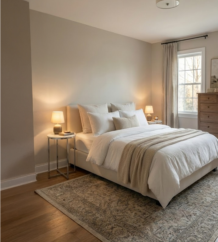 Palasso Lampbord | Art Deco-inspirerat med frostad glasskiva & kromat underrede