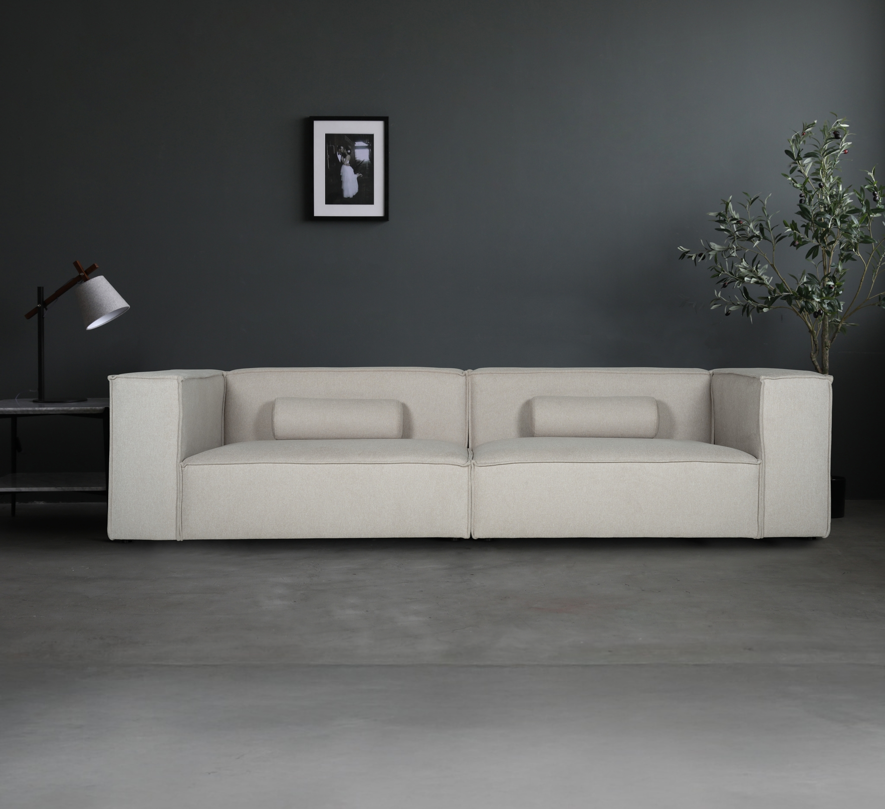 Madison XL Soffa  | Rymlig loungesoffa med exklusiv komfort | Beige