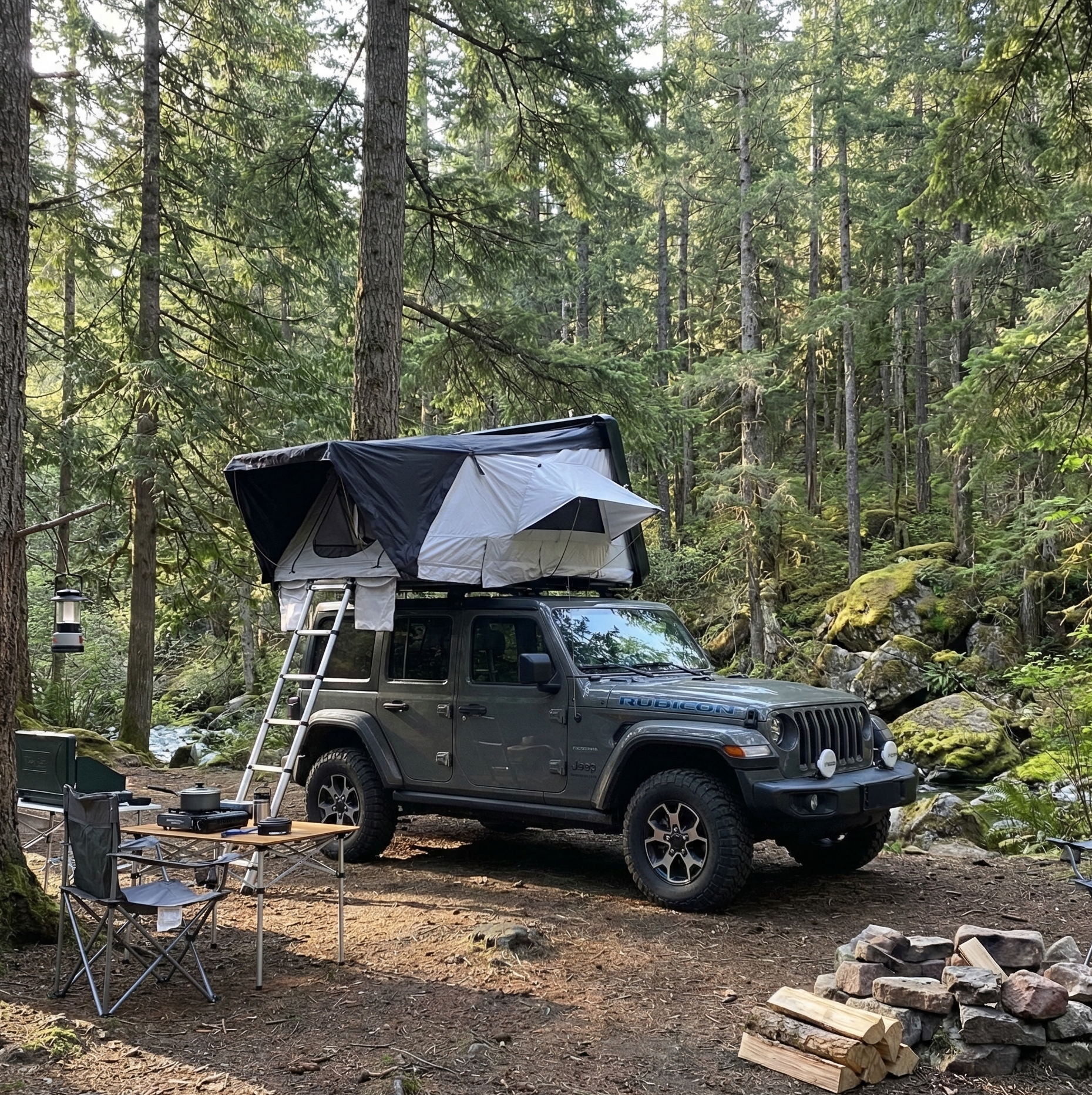 Takt�lt hard shell 205�210 cm | Camping f�r bil & SUV | Tajga XL