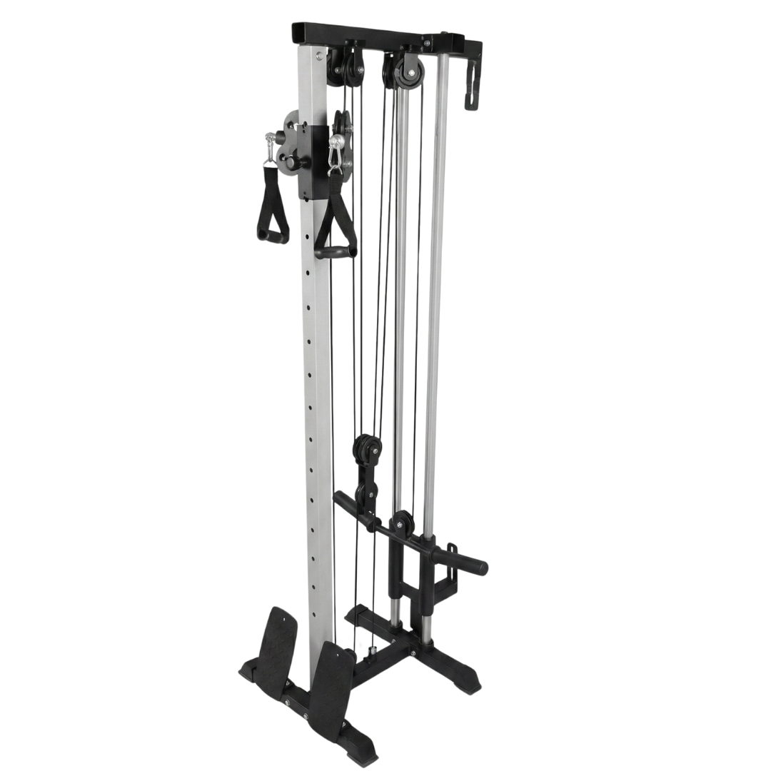 V�ggf�st kabelmaskin | Justerbar styrketr�ningsmaskin med 17 l�gen | Trekkrunner