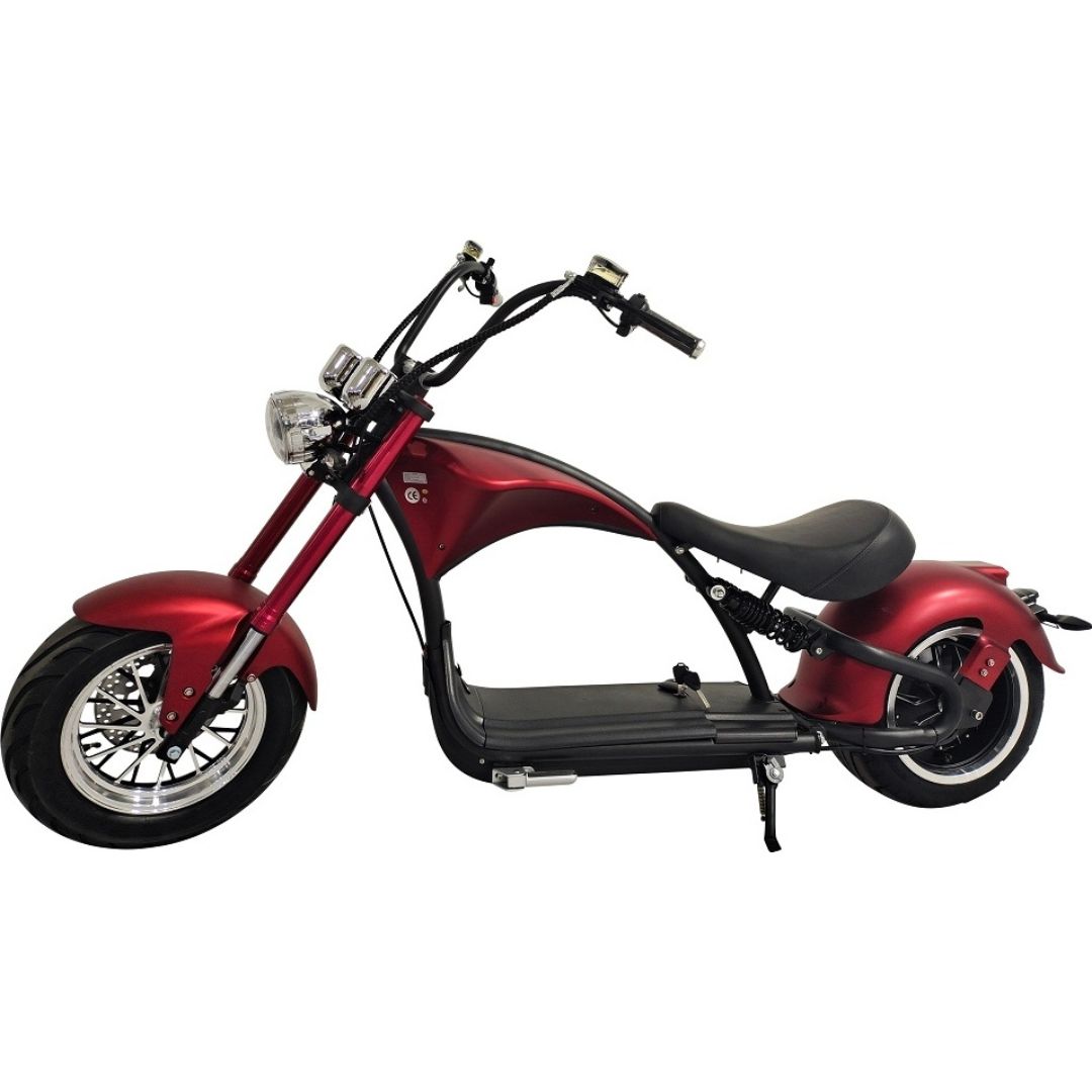 Elscooter B�ge 2000W � R�d | Registrerbar Moped Klass I | 45 km/h
