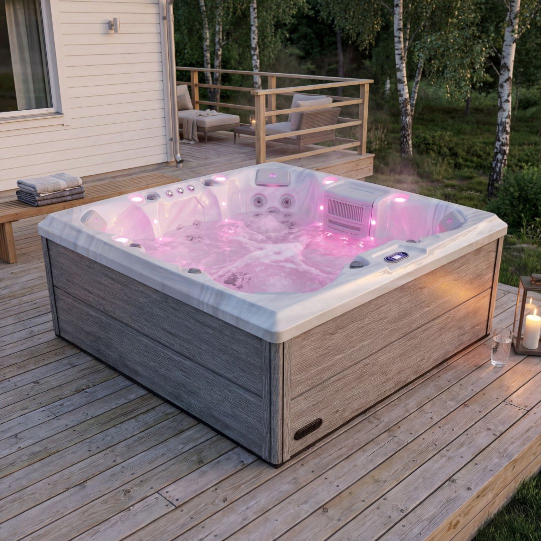Spa Horizon | Lyxigt utespa för 4–6 personer | Balboa® styrsystem & Lucite® akryl Spa Horizon | Lyxigt utespa för 4–6 personer | Balboa® styrsystem & Lucite® akryl