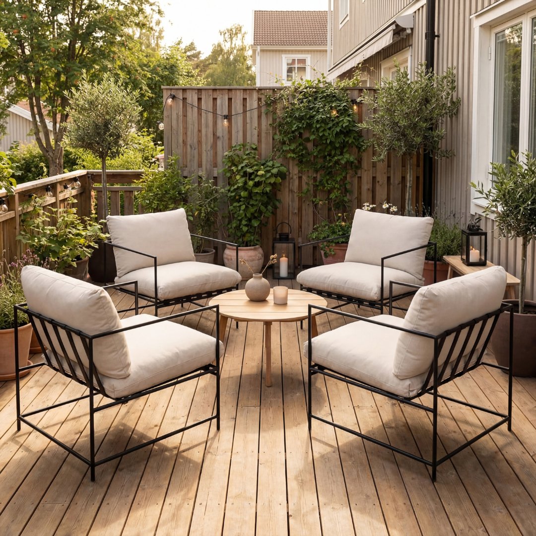 Loungef�t�lj i underh�llsfritt galvaniserat st�l | F�r�