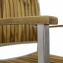 Frlngningsbart bord 200-250cm + 8 stolar - Rostfritt stl och oljad Acacia
