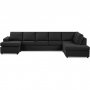 U-soffa med divan vnster |Crazy XL | Antracit