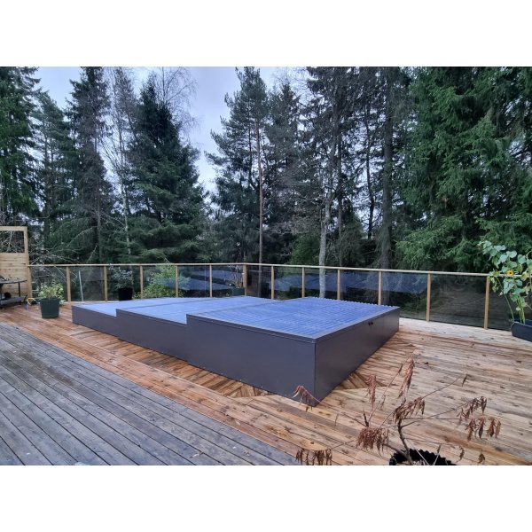 Glasr�cke / staket i klarglas | Flerpack