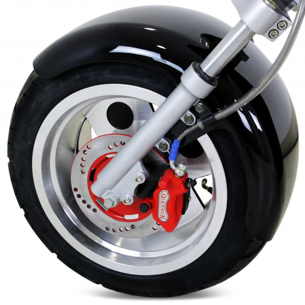 Retro fatscooter premium 2000W - LG litiumbatteri - Aluminiumfälgar Retro fatscooter premium 2000W - LG litiumbatteri - Aluminiumfälgar