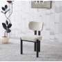 Matstol i beige tyg med svarta metallben | Callum 4-Pack Matstol i beige tyg med svarta metallben | Callum 4-Pack