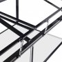 Minivxthus med tv luckor | 4mm skerhetsglas | Svart