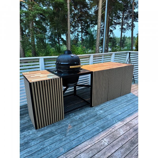 Kamado Grill | Keramisk Grill BBQ | 45 cm | Svart