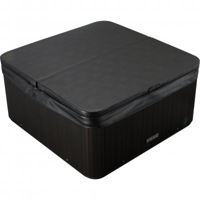 Termolock/Spabadslock 210×210 cm | 710 cm | 150 mm radie | Svart