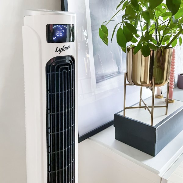 Stor tornfläkt | Fjärrkontroll & LED-display Stor tornfläkt | Fjärrkontroll & LED-display