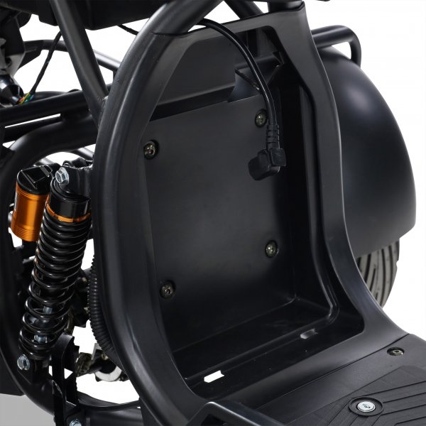 Trehjulig fatscooter 2000W | LG litiumbatteri | Mopedklass 1