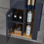 Badrumspaket | Kommod, LED-spegel och hgskp | Hgblank gr