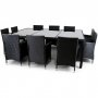 Stor matgrupp utembler 220x160cm | 10 stolar | Lyfco Sr