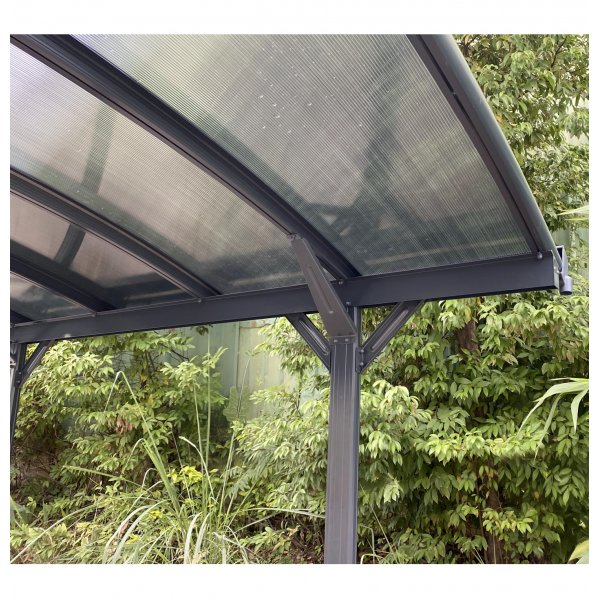 Carport 15 m | 505 x 303 cm | Singelbilsparkering | Modern & elegant skyddslsning