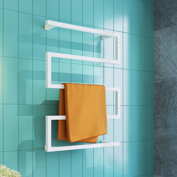 Elektrisk handdukstork 60x80x12cm | Vit Elektrisk handdukstork 60x80x12cm | Vit