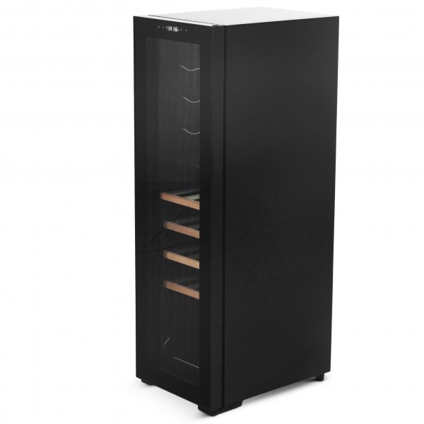 Vinkyl 27 flaskor | 2 kylzoner | Tystgående | Svart Vinkyl 27 flaskor | 2 kylzoner | Tystgående | Svart