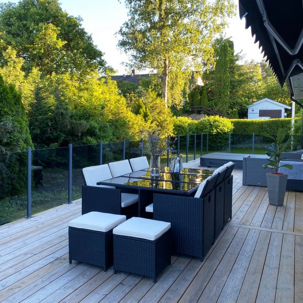 Matgrupp utemöbler | 10 sittplatser | Konstrotting | Lyfco Skärhamn Matgrupp utemöbler | 10 sittplatser | Konstrotting | Lyfco Skärhamn